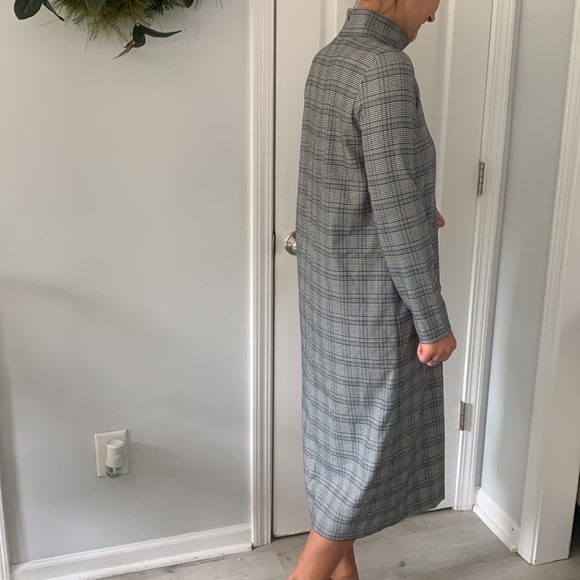 Zara trafaiuc collection Checked‎ size S Pencil-Dress plaid classic houndstooth - Picture 15 of 16